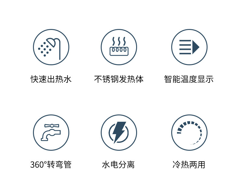 Cross-border best-selling electric water faucet, no installation required, single-control water inlet, instant electric heating tap water heater pic 34