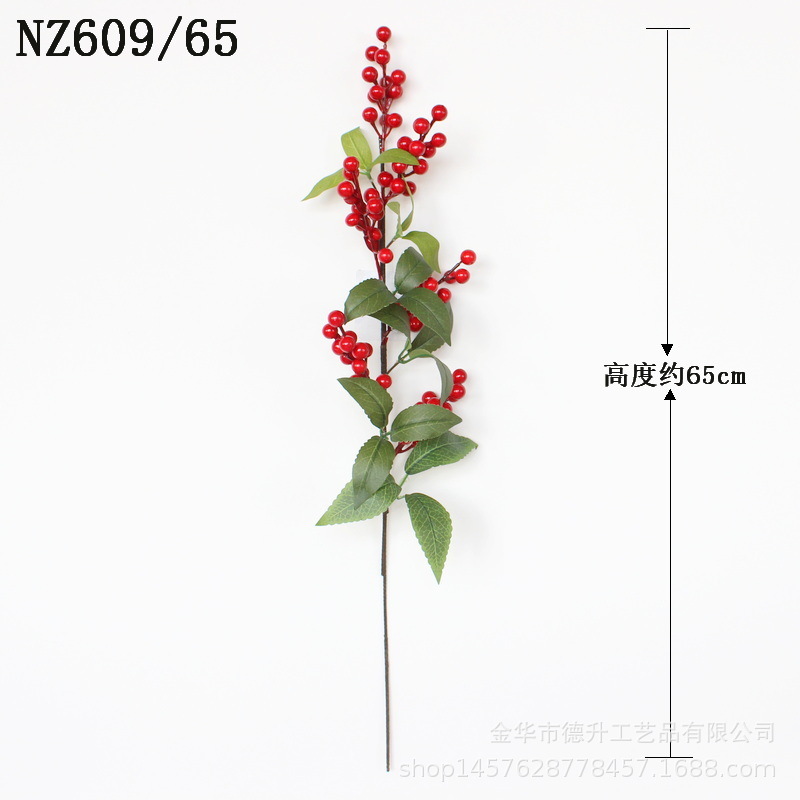 Desheng 2022 New Year Simulation Flower Art, New Year Decoration Flower Arrangement, Money Fruit, Winter green Fruit, Housewarming gift pic 20