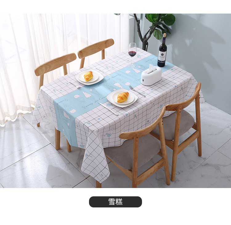 亚马逊北欧风防水餐桌布小清新防油桌布摆摊布ins风桌垫桌布批发详情23