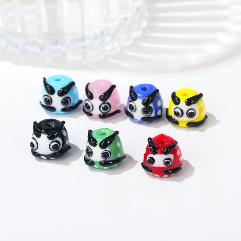 晗钰缘 新款卡通达摩琉璃直孔手串散珠DIY手链串珠饰品配件材料详情3