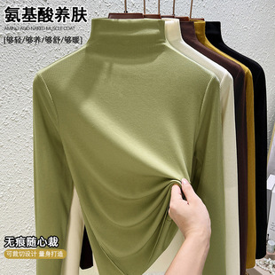 High-count 80-count double-sided mercerized cotton short-sleeved white T-shirt for women in summer, loose round-neck V-neck, versatile T-shirt, 1688 pic 6