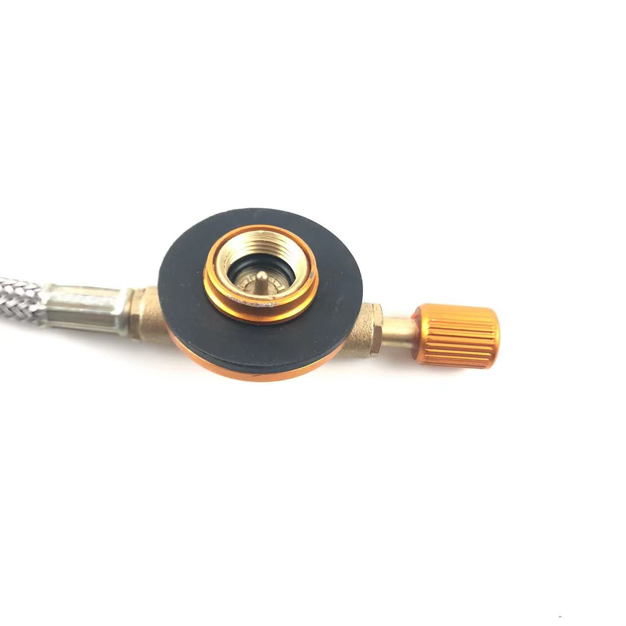 Factory outdoor portable camping burner, split gas stove, flat gas cylinder, folding burner with electronic ignition pic 2