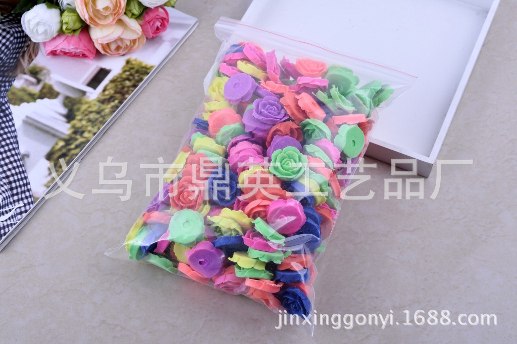 鼎浩 厂家直销 梦幻玫瑰花 泡水长大 海洋宝宝地摊热卖膨胀玩具 500克/袋详情2