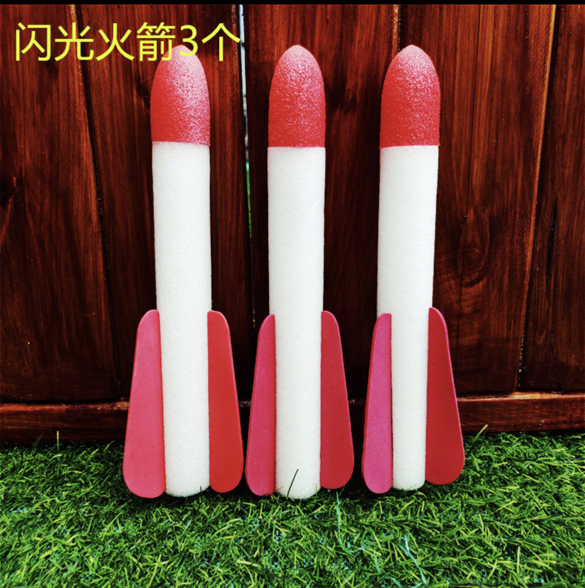 新款儿童脚踩冲天小火箭发射筒玩具发光飞天炮户外脚踏式发射器详情3