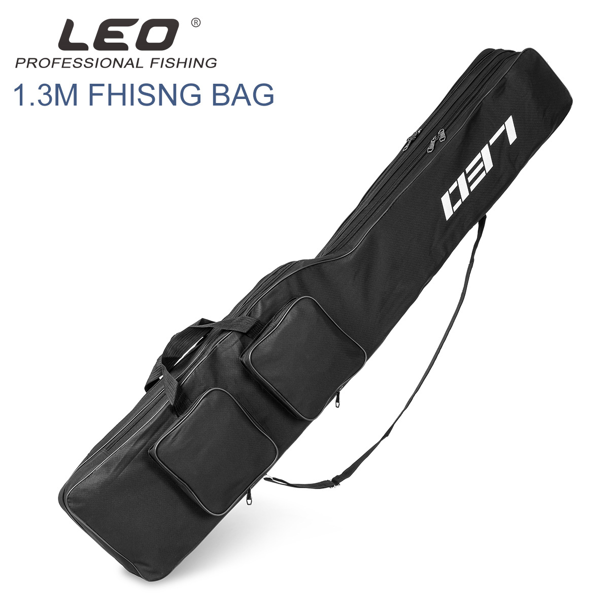28064 LEO/ Leou [Double-Layer knife-shaped Large-belted Fishing Tackle Bag 1.3m] European-style reservoir fishing rod and sea rod Bag pic 12