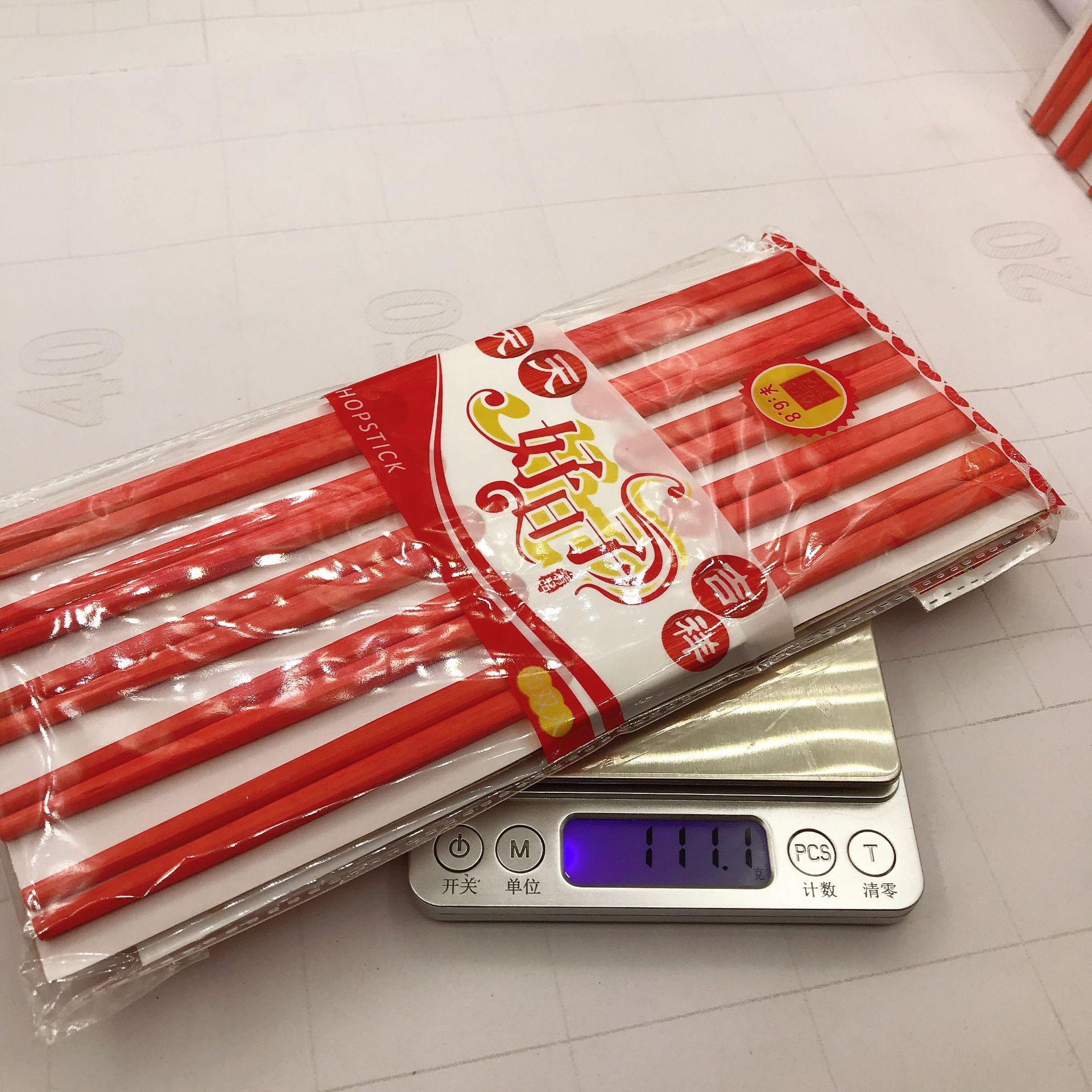 10 pairs of chopsticks, wedding chopsticks, red chopsticks, 2-yuan store, department store wholesale pic 4