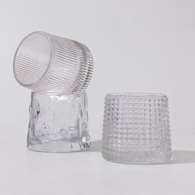 高颜值玻璃杯新款平底转转杯威士忌洋酒啤酒杯家用泡茶杯批发详情5