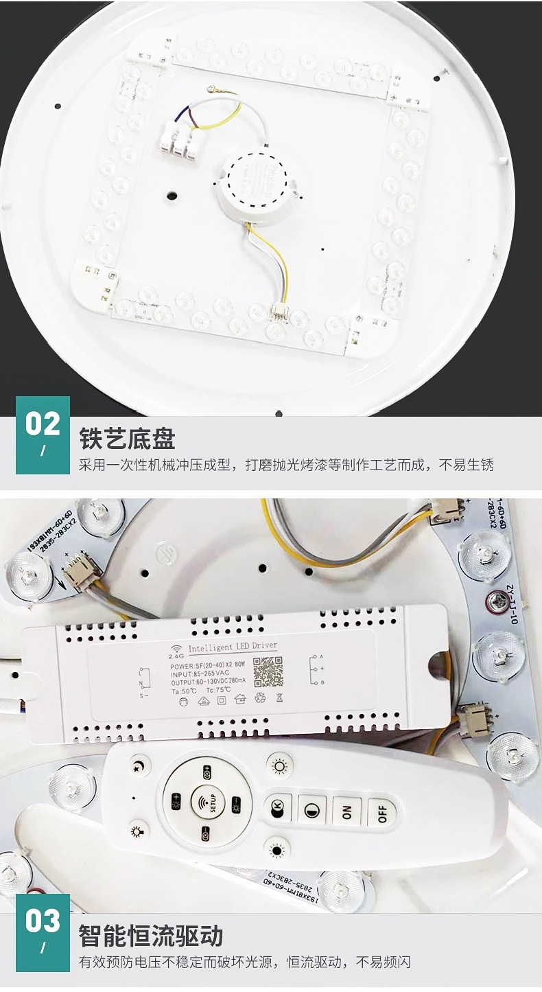 Modern and simple led ceiling lamps, living room lamps, circular bedroom and dining room lamps, balcony and corridor lighting engineering ceiling lamps pic 21