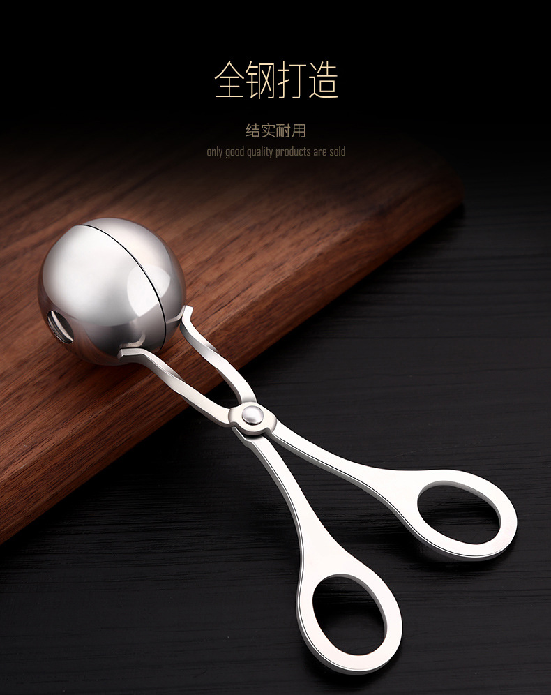 Stainless steel 304 meatball tongs, meatball makers, food tongs, meatball makers, household soup ball tongs, kitchen tools pic 6