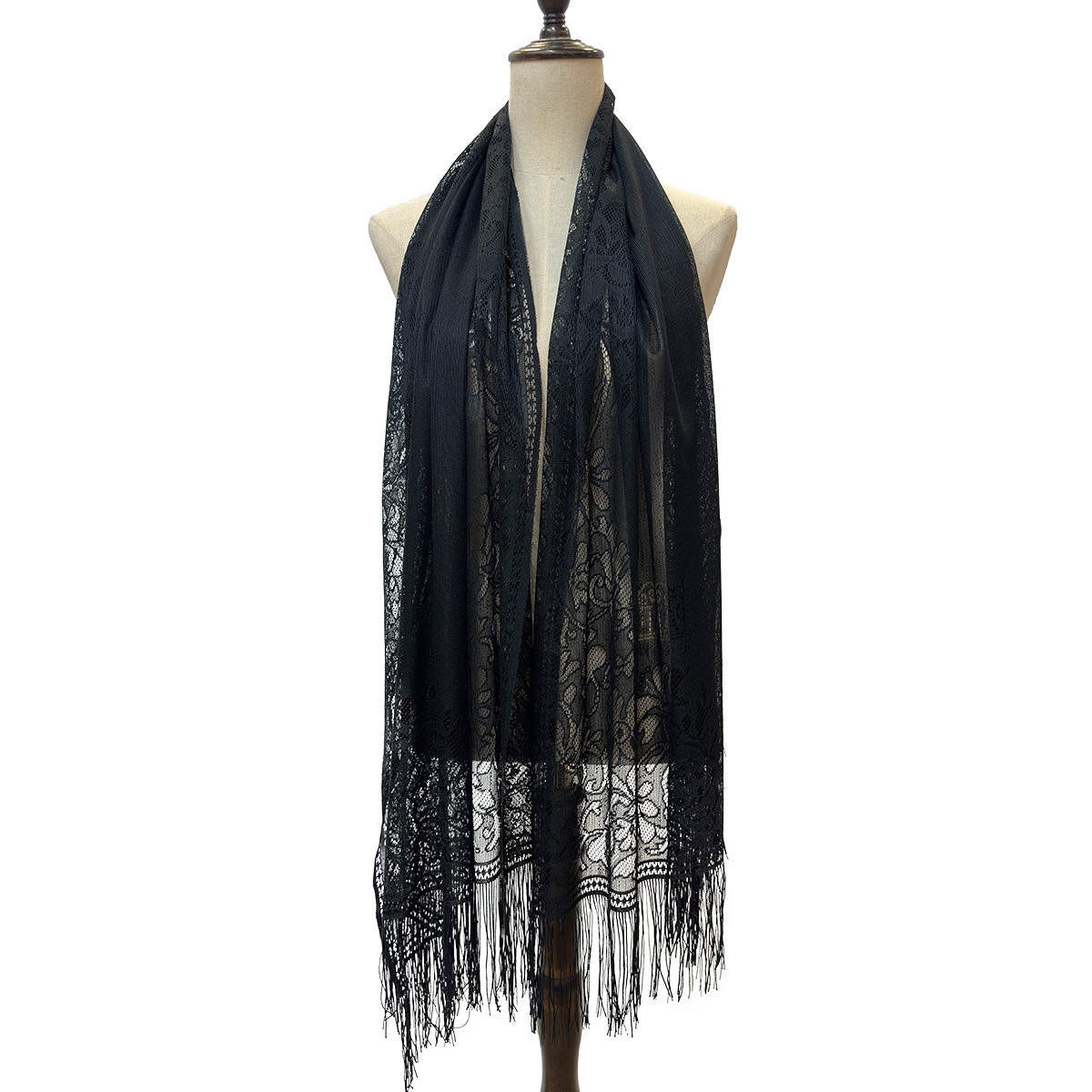 一件代发新款跨境时尚蕾丝婚纱礼服派对晚宴披肩 批发详情12