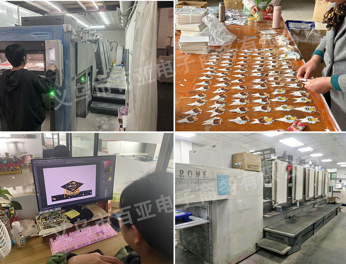 2023新品圣诞节派对纸质圣诞老人圣诞树装饰门挂场景布置挂件吊饰详情29