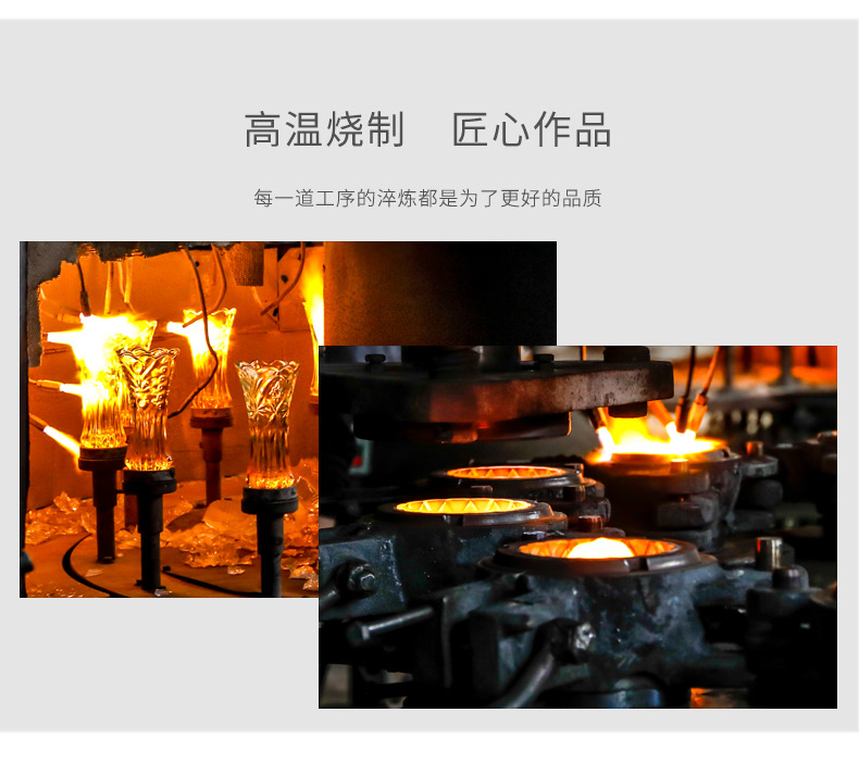 宇行玻璃北欧彩色玻璃花瓶客厅百合花玫瑰水养水培花插餐桌装饰摆件水晶花瓶详情10