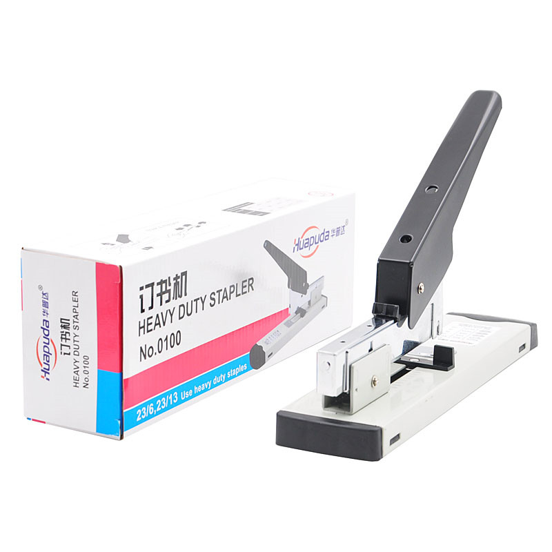 Cross-border exclusive Huapuda 100 heavy-duty stapler, 120-page stapler, thickened stapler, 23/13 stapler pic 2