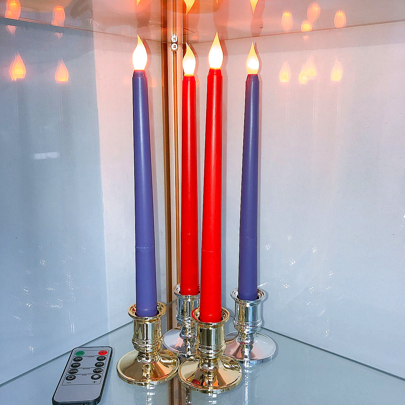 LED long pole wax 28CM electronic candle lamp decorative handicrafts and ornaments pic 10