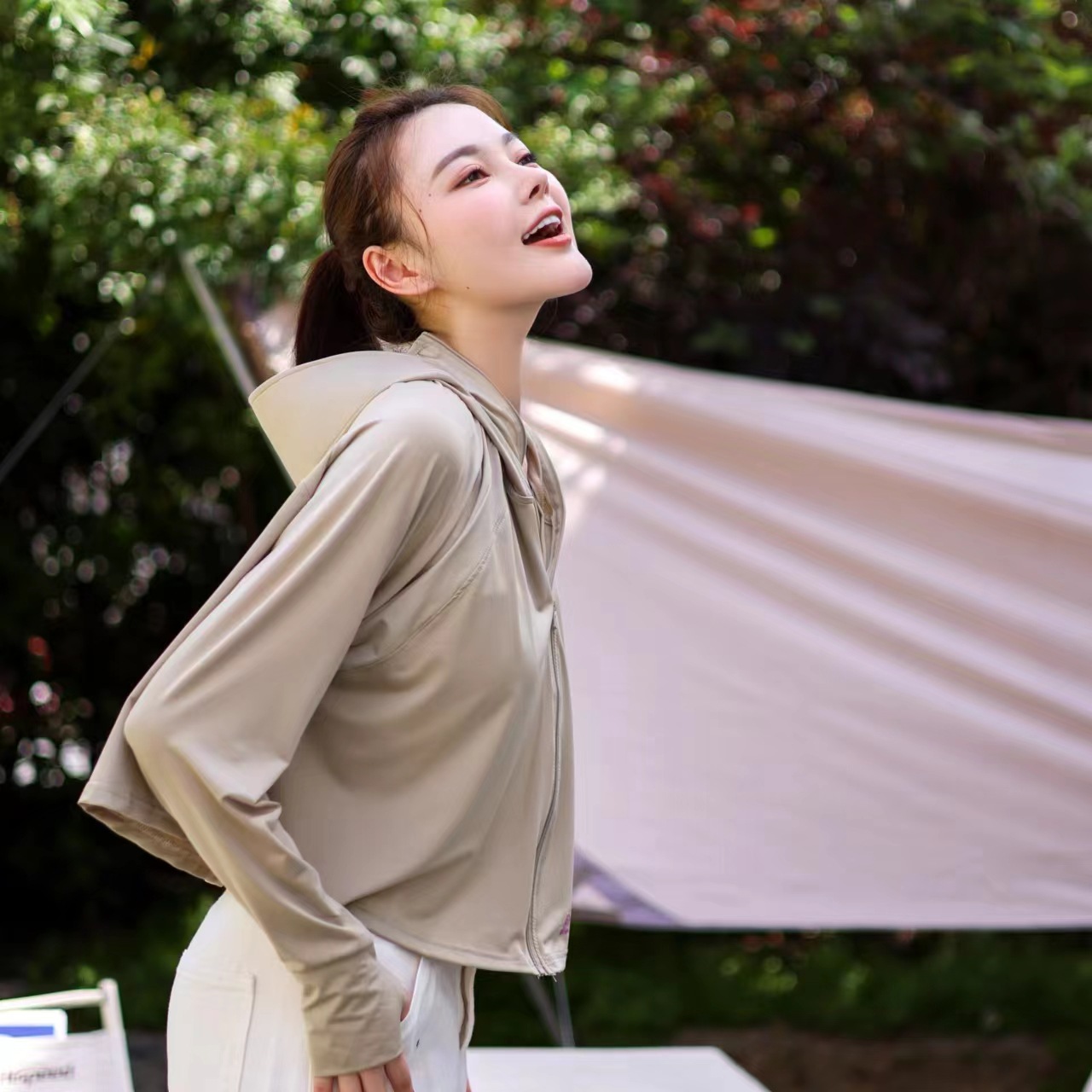 2024新款冰丝防晒衣女时尚夏季防紫外线薄款宽松透气高级感防晒服详情14