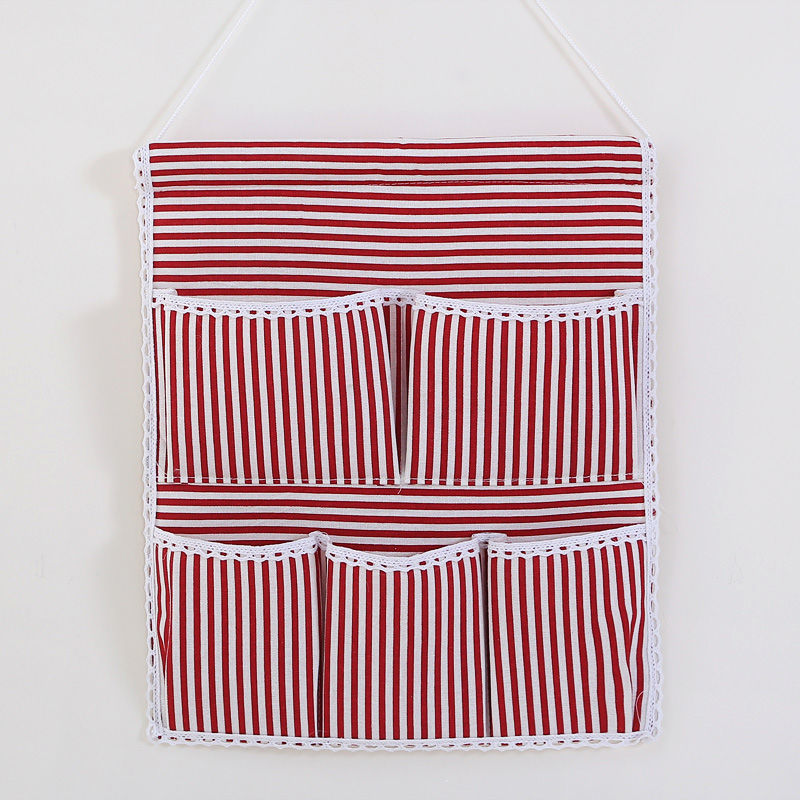 收纳袋棉麻宿舍挂袋墙挂式多层门后厨房卫生间床上壁挂悬挂式杂物详情16