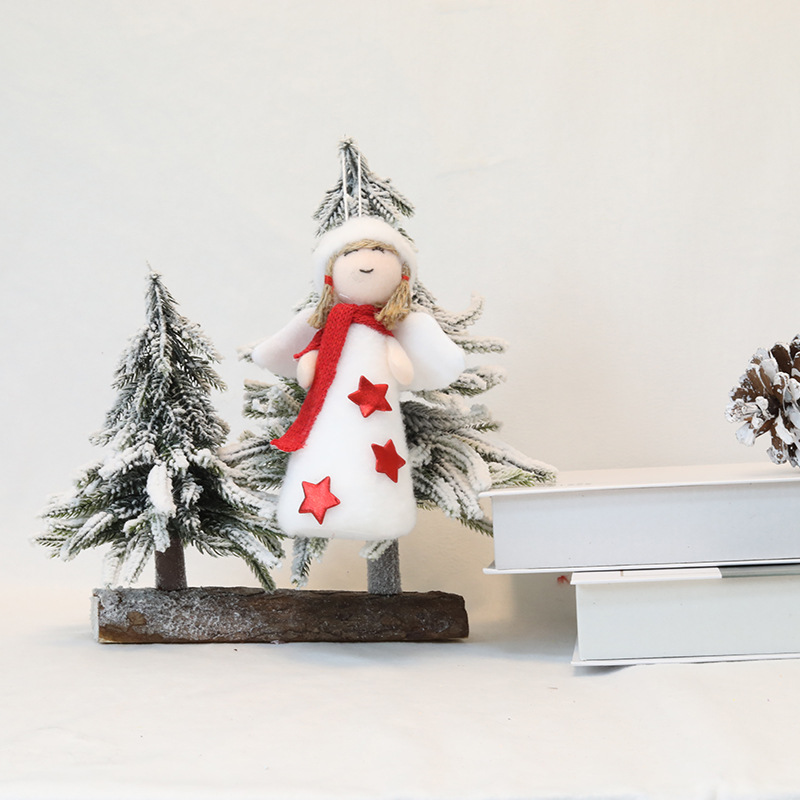 圣诞天使娃娃玩偶挂件星星装饰吊件天使翅膀商场装饰品儿童礼物详情7