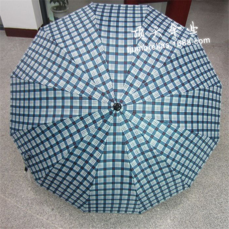 Customized 12K patterned Scottish checkered polka dot straight bone umbrellas for both domestic and foreign trade, Fujian Jinjiang umbrellas pic 17