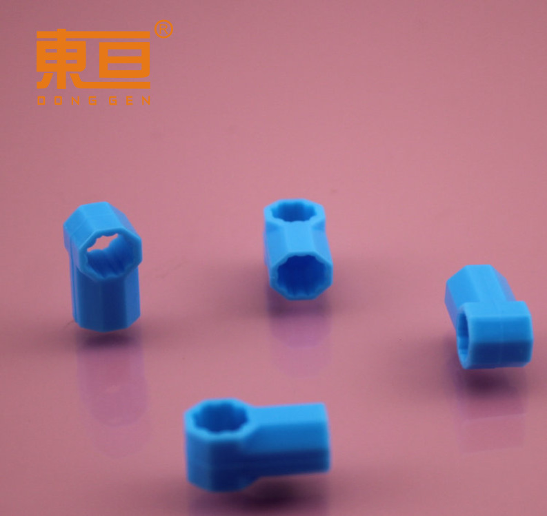 BJ3T91018 Blue octagonal three-way connector, three-way connector, puzzle, toy accessory, technological building block parts pic 8