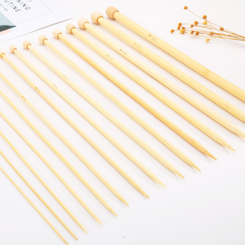 厂家直销原色竹针 编织工具毛衣针 毛线针 天然环保单头竹针 批发详情24