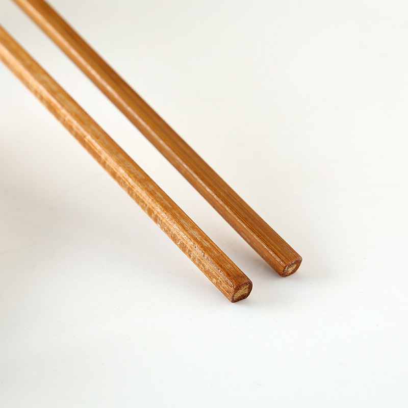 Yiwu two-yuan store 10-pair set of authentic hot pot chopsticks, 24cm bamboo chopsticks, opp bag bamboo and wood chopsticks pic 4