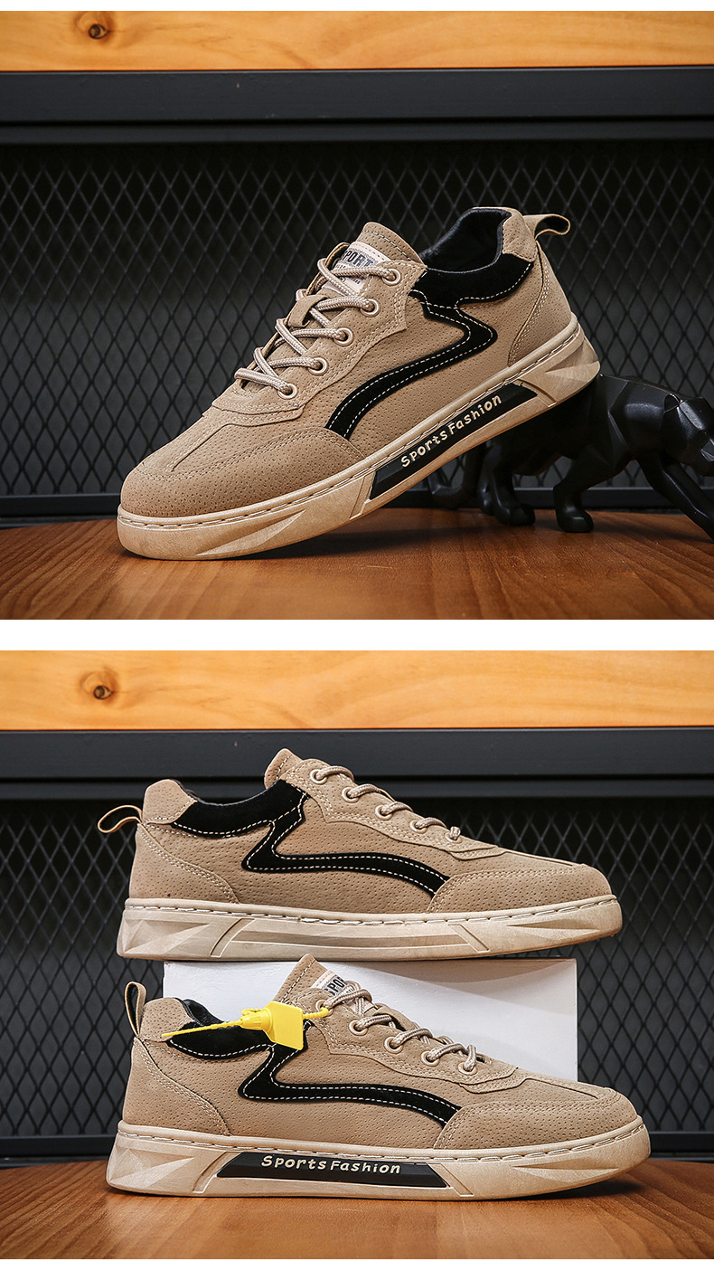 新款工装鞋男2022新款秋冬时尚休闲运动男士板鞋百搭劳保鞋YF902详情22