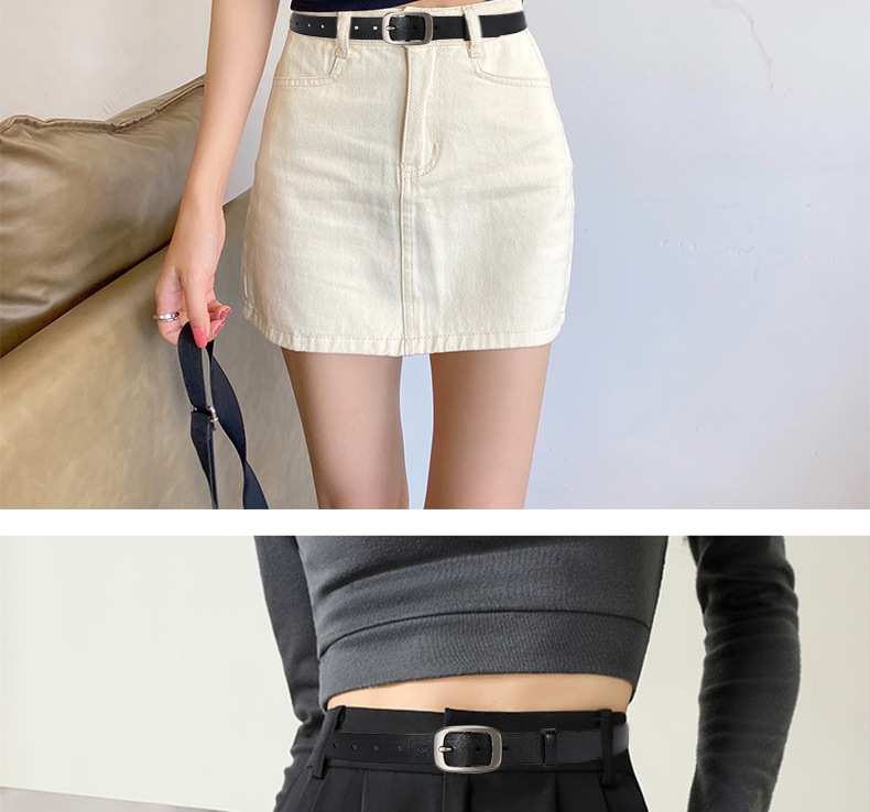 抖音爆款女士真皮牛皮腰带休闲简约百搭皮带潮时尚牛仔裤腰带女款详情4