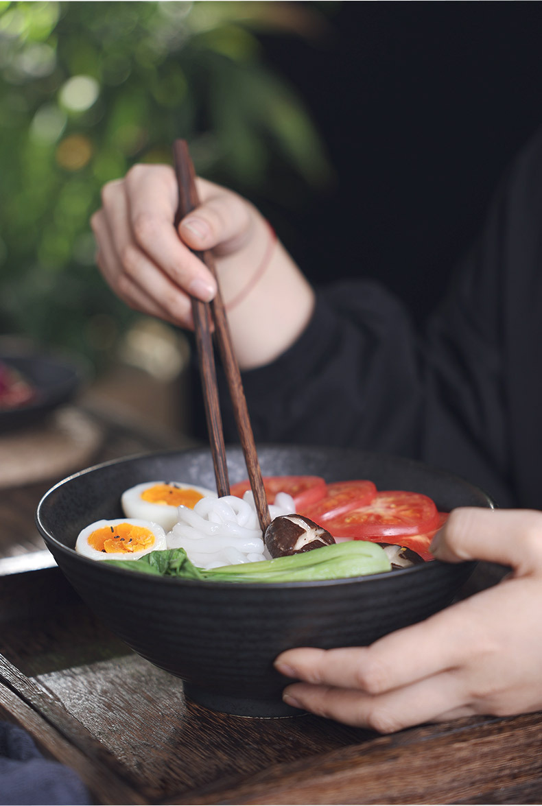 Wuyin Japanese-style tableware with glazing technique, ceramic tableware with high-temperature underglaze color, gift and home group-buying in stock pic 6