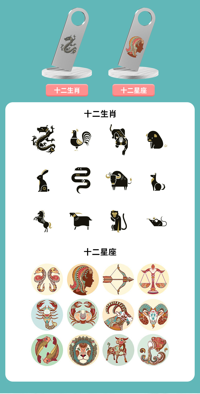 Customized wholesale of 16g metal 32g creative USB flash drives, USB 2.0 bidding for high-speed 3.0, 64G mobile phone and car USB flash drives pic 25