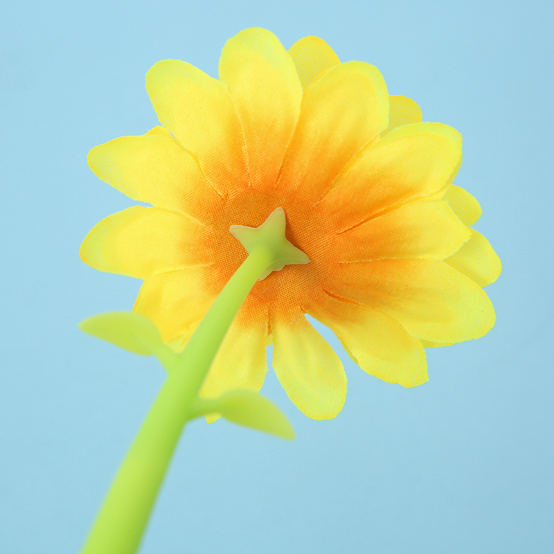 Versión coreana de papelería ZF2185 creativo girasol pluma neutral tela de plástico goma suave emulación girasol pluma de agua pic 13