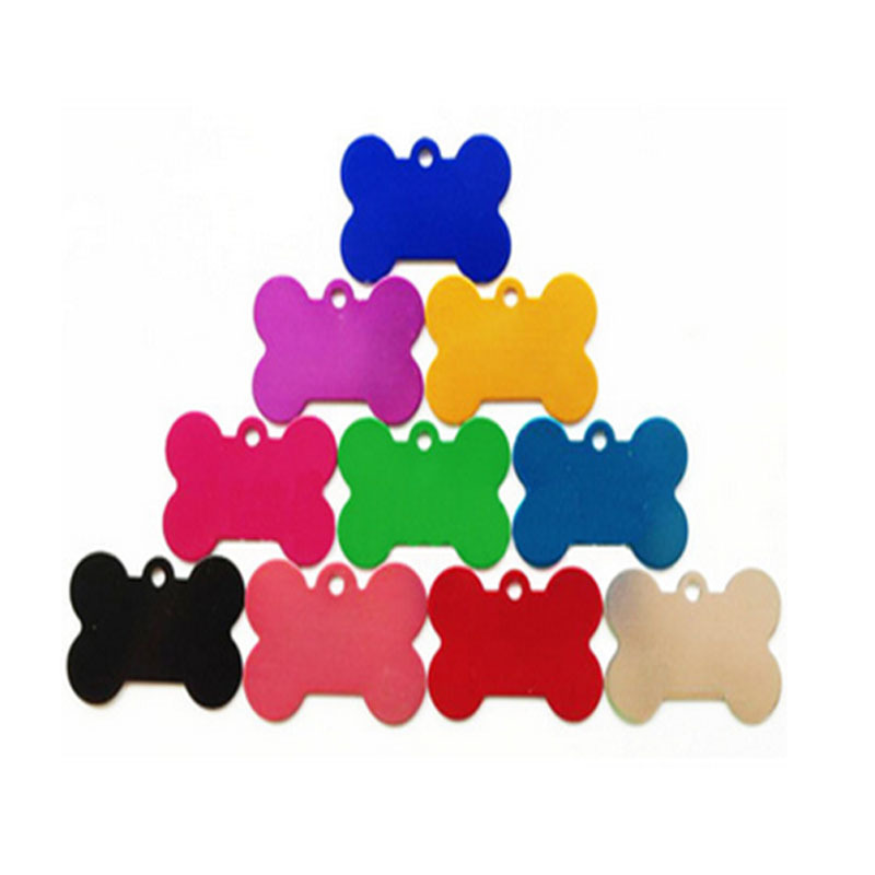 Pet dog brand, color zinc alloy bone dog collar, pendant, anti-loss engraved cat jewelry supplies pic 1