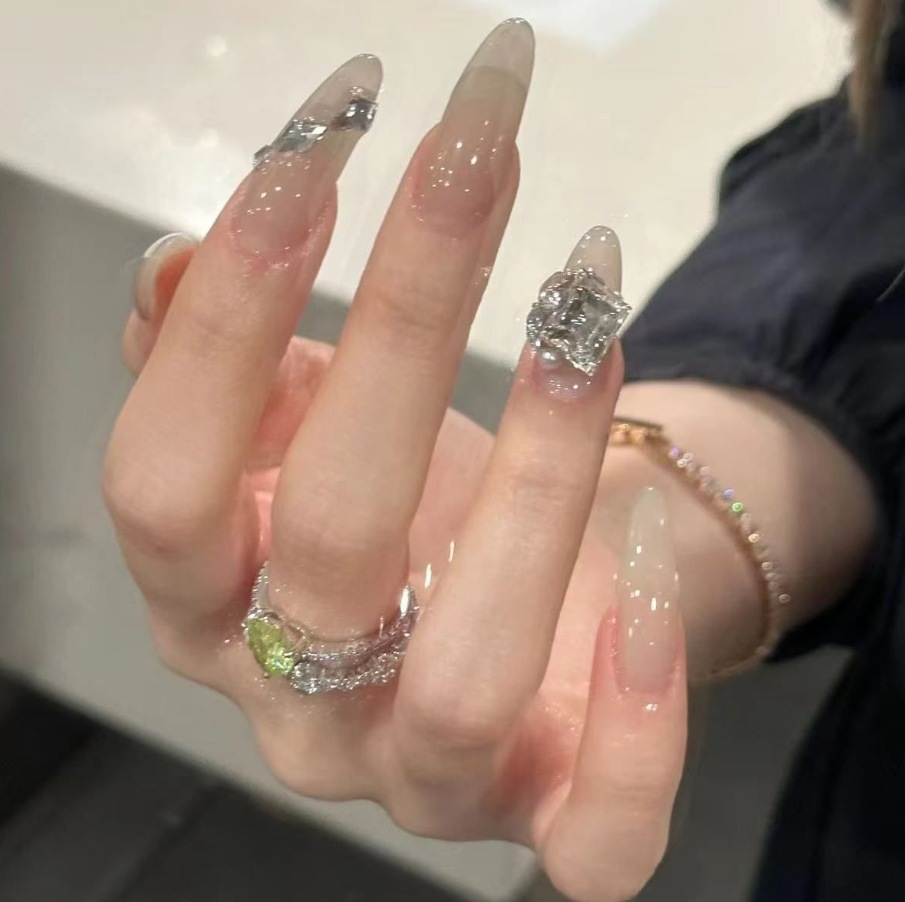 30-piece combination bare strip wearable nail clips, nail art wearable nails, domestic best-selling fake nails, detachable nails wholesale pic 2