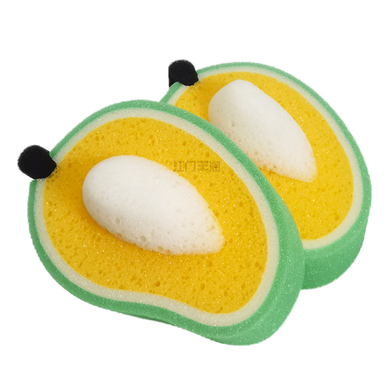 The new soft fruit sponge from the manufacturer, a bubble cleaning and bathing sponge, is a perfect tool for absorbing water, rubbing mud and scrubbing pic 3