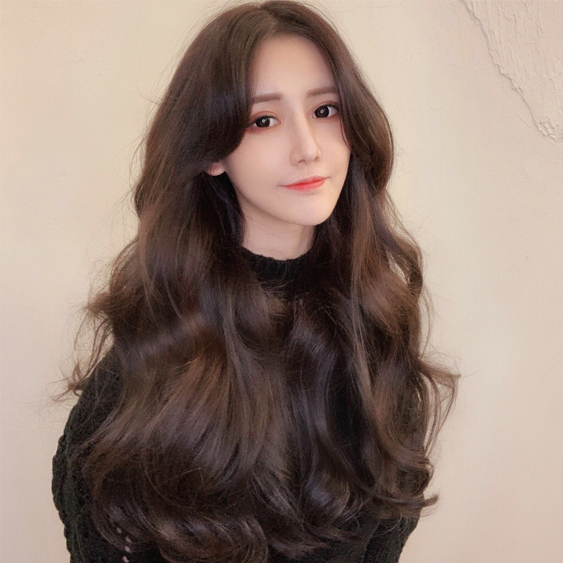 Una pieza peluca de reemplazo de cabello mujer corte medio cabello rizado cabello largo ondulado cabello largo alta temperatura peluca de seda headset fabricante en stock al por mayor pic 8
