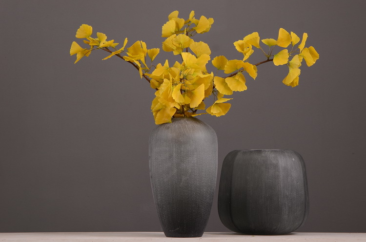 Dongli yellow artificial leaves, artificial ginkgo leaves, artificial trees, engineering landscaping, wedding decoration, artificial branches, Nordic artificial plant leaves pic 15