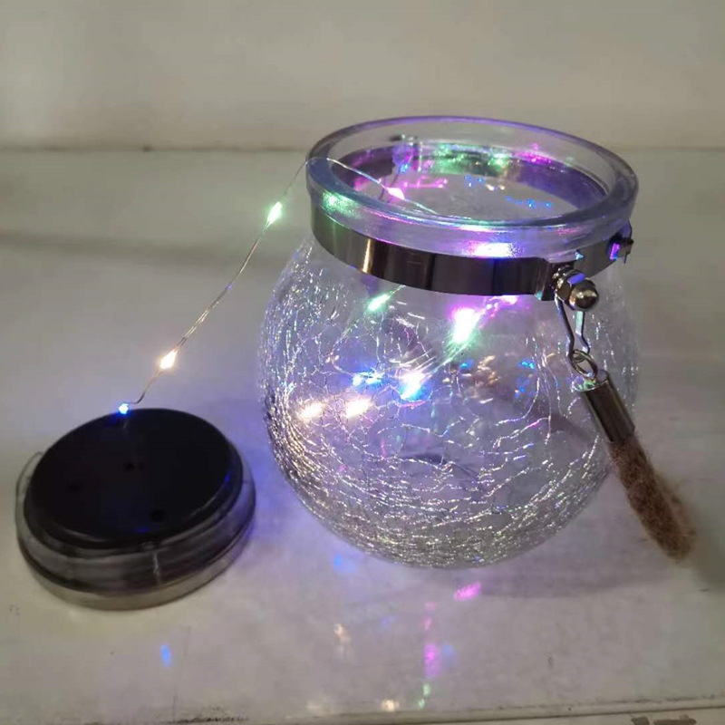 Solar-powered outdoor waterproof night lights, garden decoration, balcony decorative lights, courtyard crack tree hanging lights, ambient wall lights pic 7
