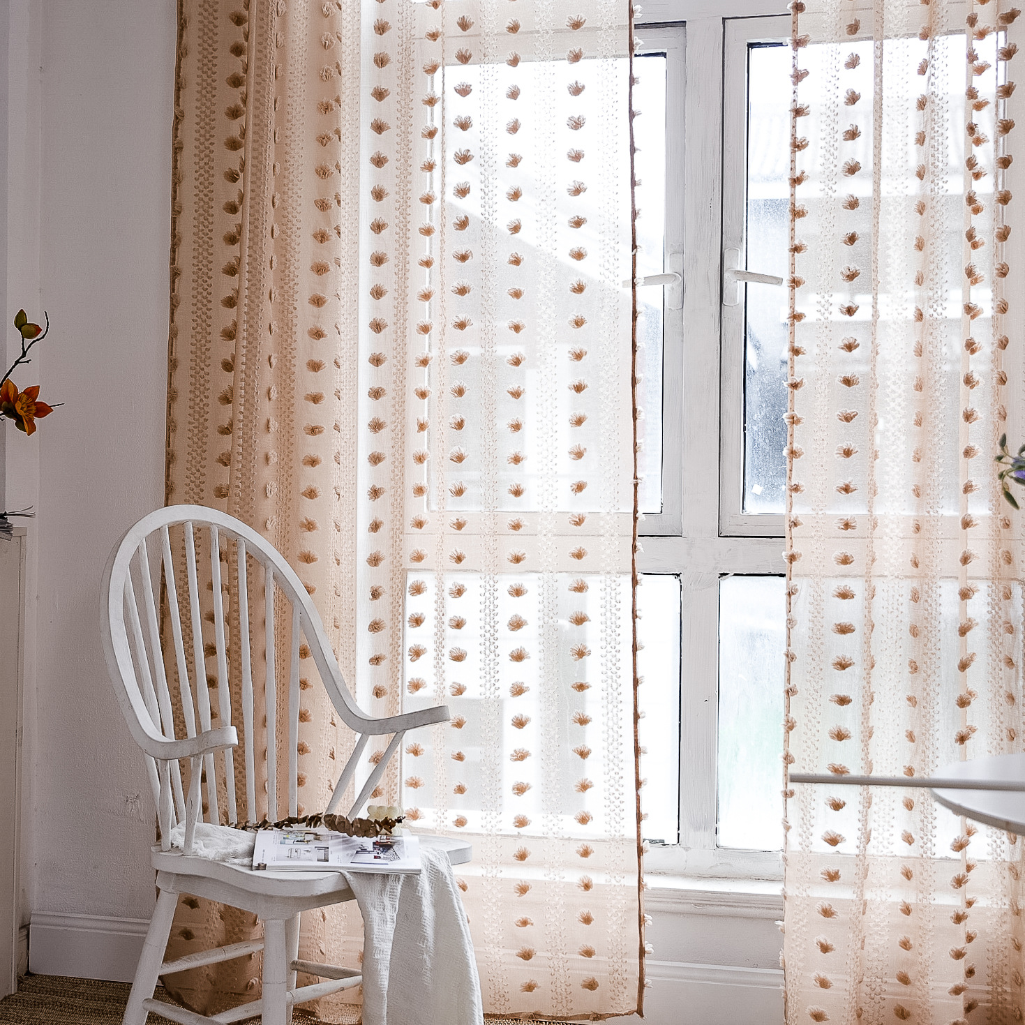 Cross-border best-selling Instagram influencer finished yellow niche light and thin window screen for living rooms and bedrooms. Manufacturer pic 85