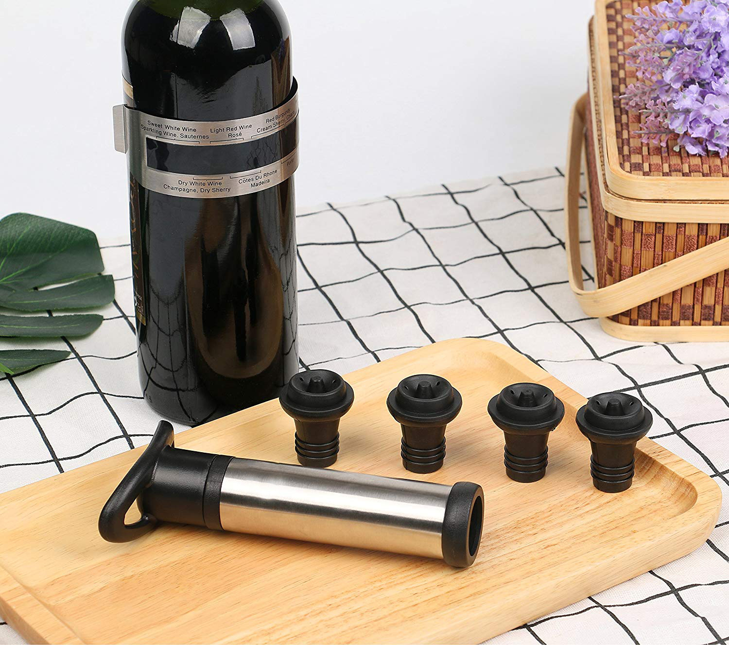 Wine stopper silicone bottle stopper, wine bottle stopper, wine vacuum stopper, fresh-keeping wine stopper, bottle stopper manufacturer pic 11
