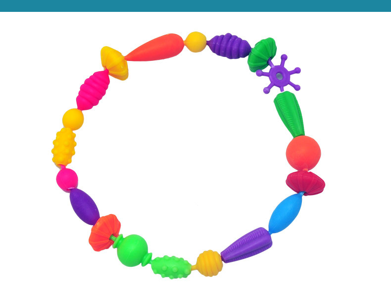 波普串珠儿童玩具diy手工益智套装百变无绳项链手链女孩穿珠批发详情13