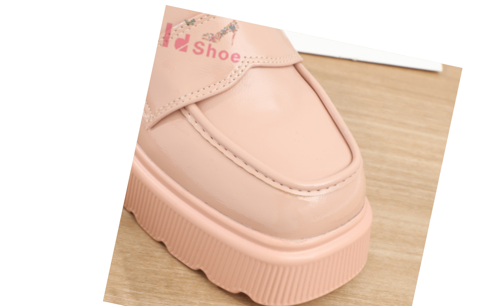 单鞋女休闲小白鞋女牛皮厚底乐福鞋2021秋季新款女鞋米白色小皮鞋详情7