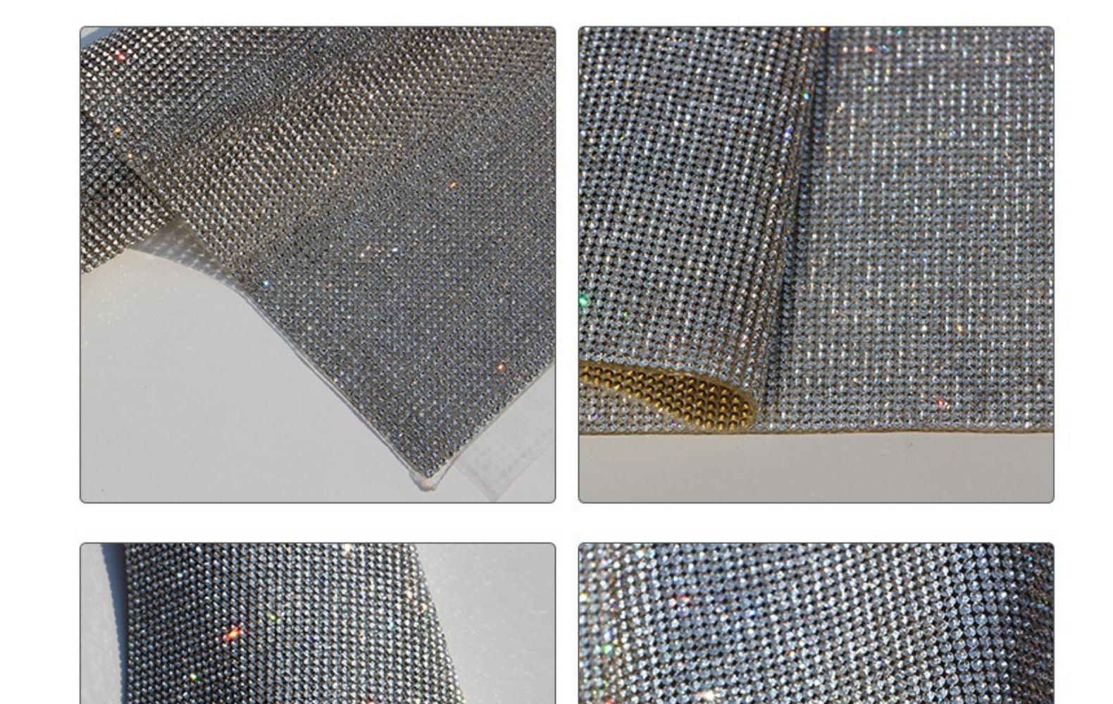 热熔胶网满钻水钻背胶DIY手工粘贴超闪排钻服饰箱包鞋材汽车装饰详情7