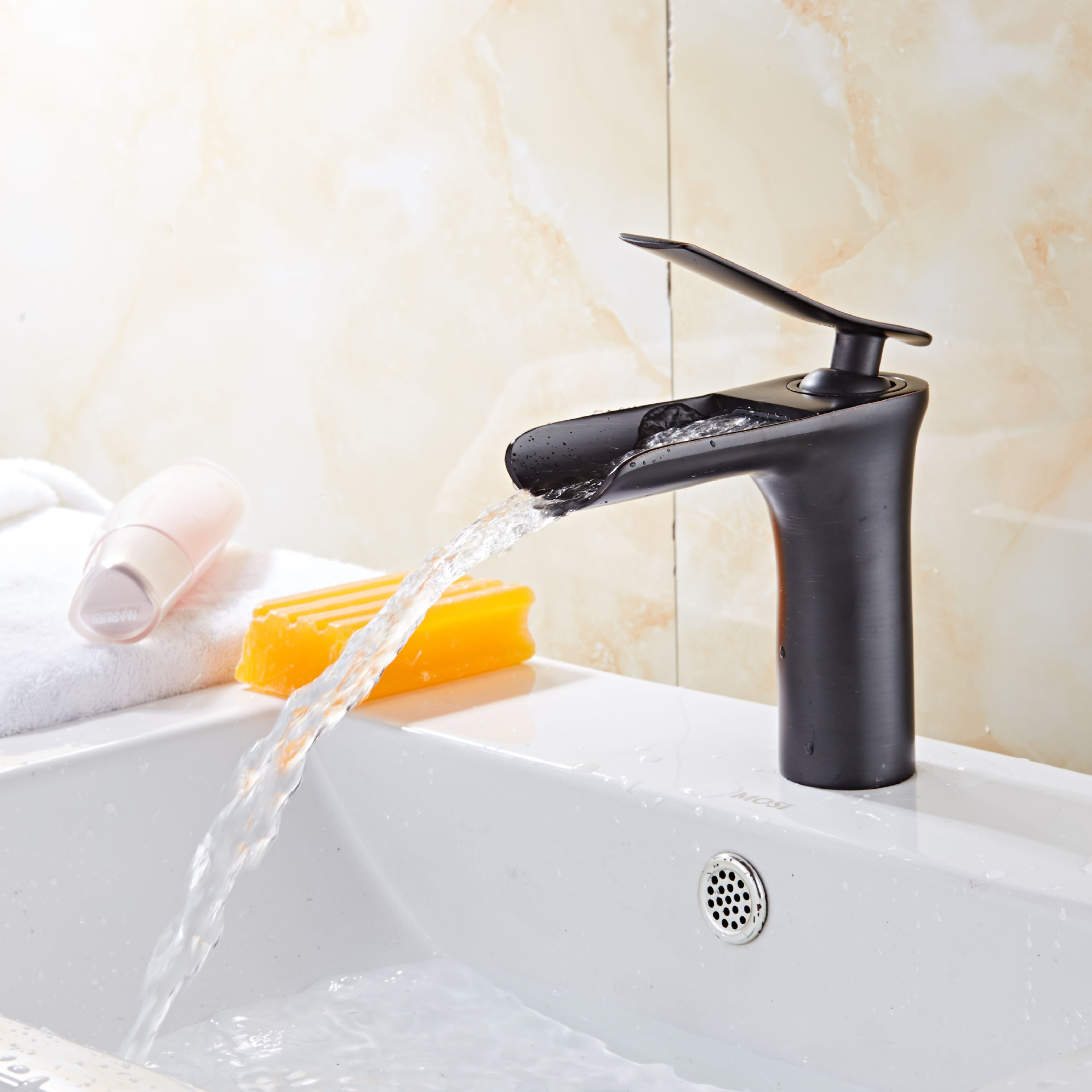 Direct sales of European-style antique all-copper black faucets. All-copper European-style antique cold and hot basin faucets and waterfall faucets pic 35