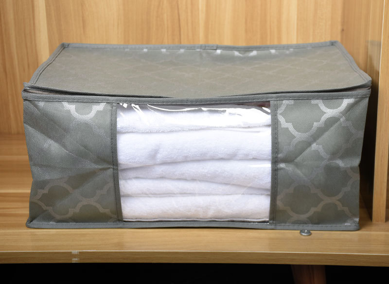 New non-woven fabric quilt storage bag, foldable and organizing bag, fabric dust-proof and moisture-proof cotton quilt bag, clothing storage bag pic 9