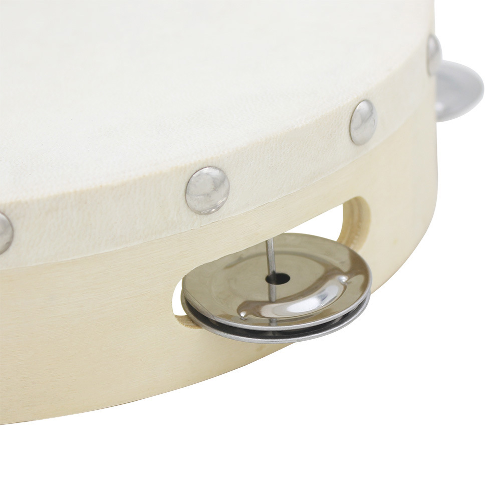 批发8寸手摇铃鼓奥尔夫打击乐器木质铃鼓儿童舞蹈教具手拍鼓乐器详情11