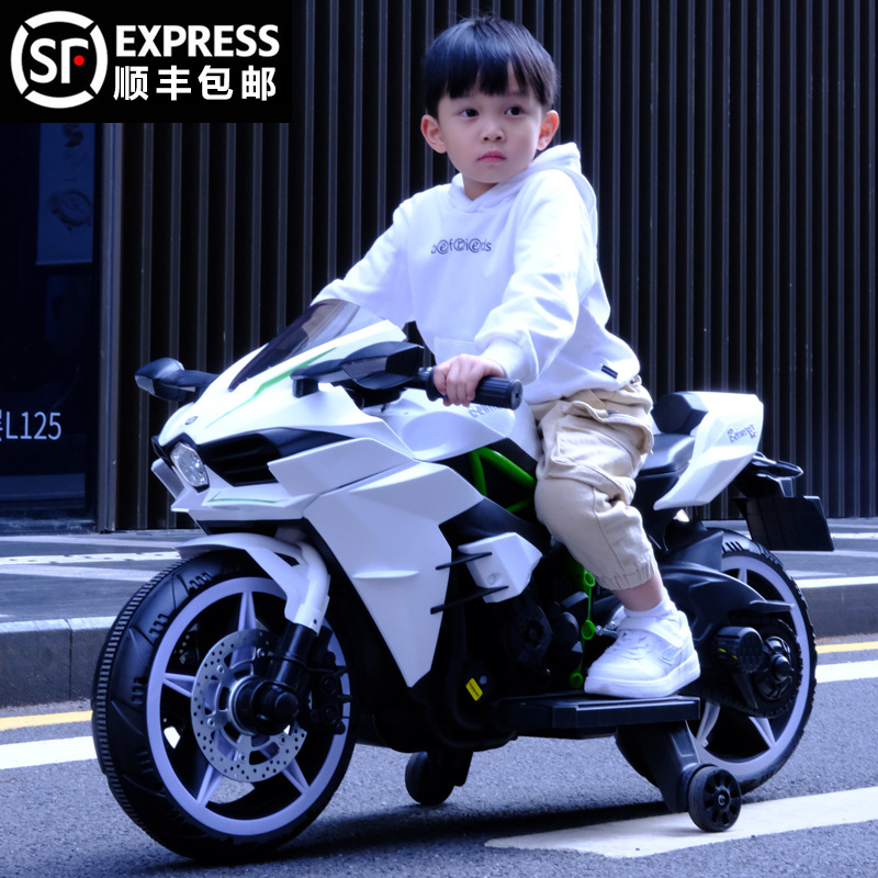 儿童电动摩托车三轮遥控车2—9可坐大人男女孩宝宝童车可充电跨境详情6