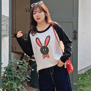 大码女装绣爱心甜美上衣外套2023春新款胖mm长袖针织开衫女21395详情15