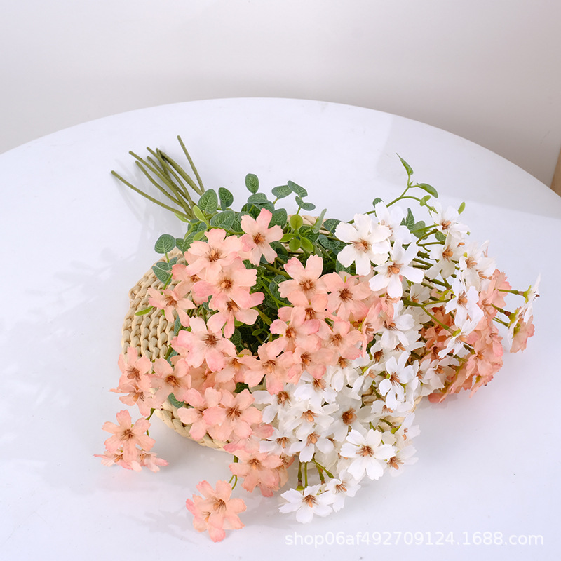 客厅摆设仿真花艺摆件家居室内餐桌茶几装饰玫瑰花束塑料假花盆栽详情5