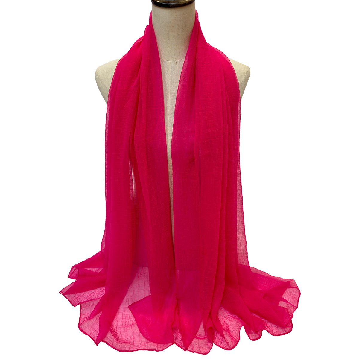 新款欧美出口纯色夏季防晒丝巾沙滩巾披肩 工厂批发定 制详情17