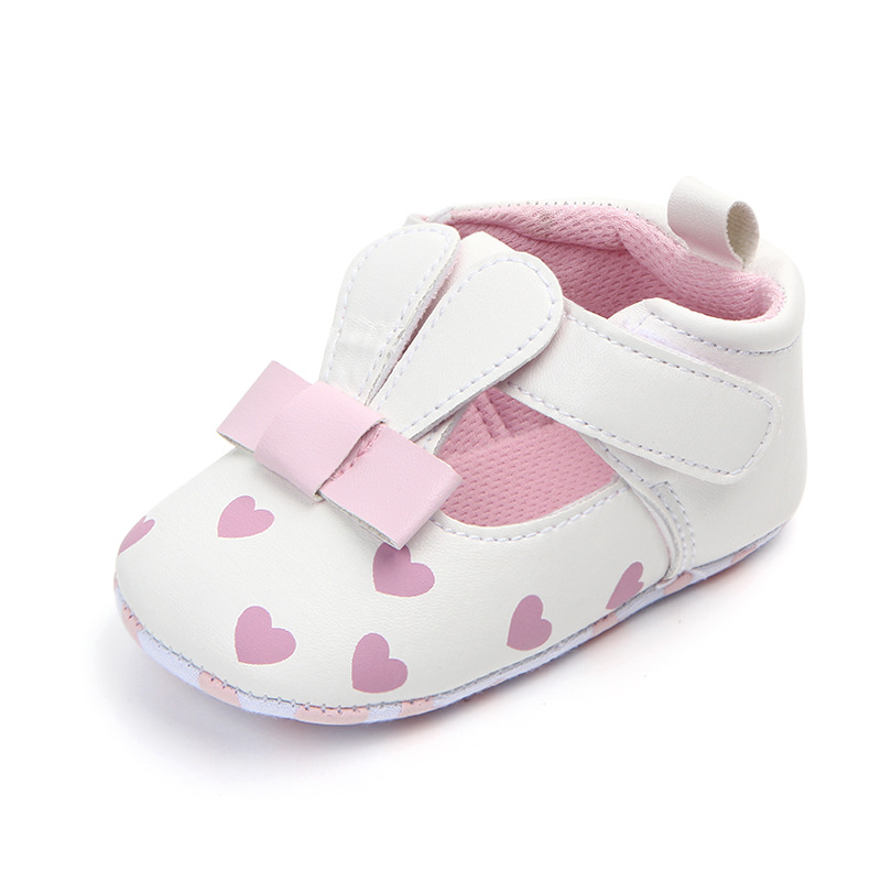 Spring and Autumn New Three-dimensional Ear baby Girl cute walking Shoes Heart-shaped flat Velcro single shoes wholesale 0943 pic 5