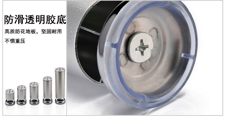 Factory direct sales of bathroom cabinet support feet, bed feet, bar counter feet, aluminum alloy round adjustable furniture, sofa cabinet feet pic 1